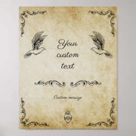  romantisch trouwbord poster