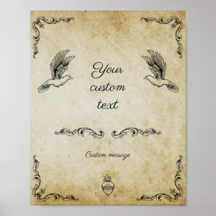  romantisch trouwbord poster