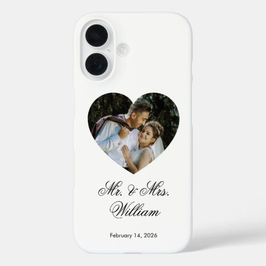 Romantisch trouwcadeau stijlvol premium Case-Mate iPhone case (Achterkant)