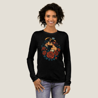Romantisch Trouwpaar Lange Mouwen Shirt