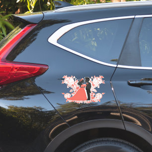 Romantisch Trouwpaar Silhouet Sticker