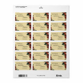 Romantisch tuin trouwadres etiket (Full Sheet)