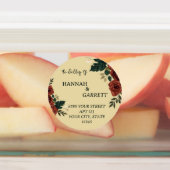 Romantisch tuin trouwadres labels (Aangebracht)