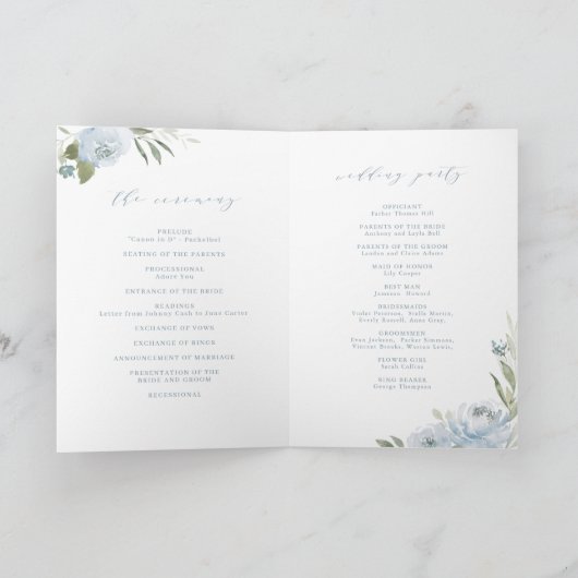 Romantisch tuinbouwprogramma voor stoffige blauwe  programma (Binnen)