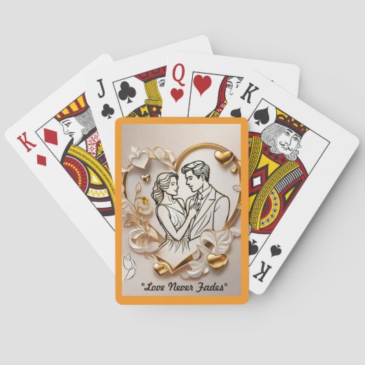 "Romantisch uitje" Pokerkaarten (Achterkant)