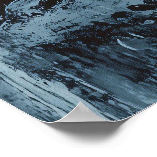 Romantisch Uitzicht in monochrome stijl Poster (Hoek)