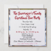 Romantisch Uniek Mooie Kerstuitnodiging Kaart (Achterkant)