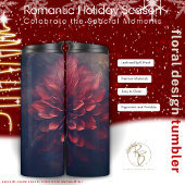 Romantisch Vakantie Seizoen Floral Design Tumbler Thermosbeker