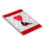 Romantisch Valentijns ontwerp Notitieboek (Rechterzijde)