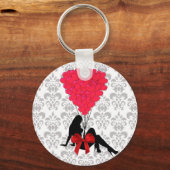 Romantisch Valentijns ontwerp Sleutelhanger (Voorkant)