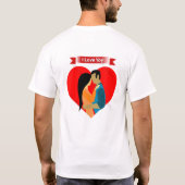 Romantisch Valentijns T-Shirt voor Koppels | Liefd (Achterkant)