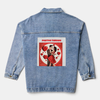 Romantisch Valentijns T-shirt voor Koppels | Liefd Denim Jacket