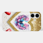 Romantisch Valentijnsdag behang - trendy design Case-Mate iPhone Case (Achterkant (horizontaal))