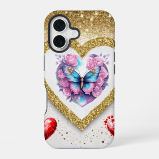 Romantisch Valentijnsdag behang - trendy design iPhone 16 Hoesje