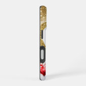 Romantisch Valentijnsdag behang - trendy design iPhone 16 Hoesje (Rechterkant)