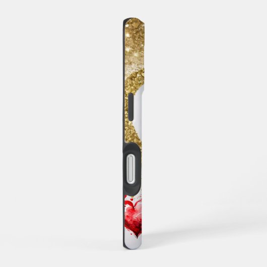 Romantisch Valentijnsdag behang - trendy design iPhone 16 Hoesje (Rechterkant)