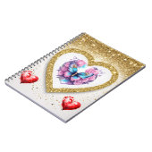 Romantisch Valentijnsdag behang - trendy design Notitieboek (Linkerzijde)