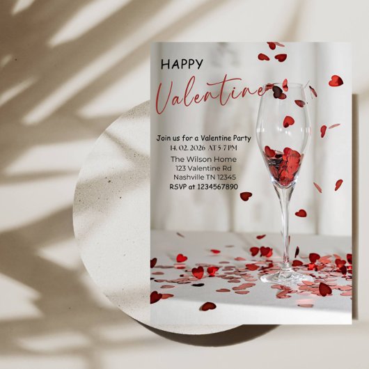 Romantisch Valentijnsdag Feest Kaart