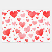 Romantisch Valentijnsdag Inpakpapier met Hartjes Vel (Voorkant 2)