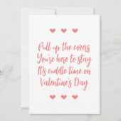 Romantisch Valentijnsdag met roze hartjes Feestdagenkaart (Voorkant)