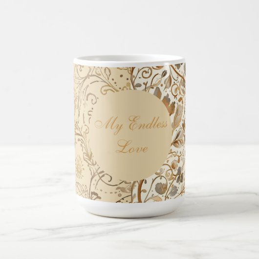Romantisch, Valentijnsdag, Mijn Eindeloze Liefde Koffiemok (Center)