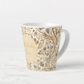 Romantisch, Valentijnsdag, Mijn Eindeloze Liefde Latte Mok (Rechterhoek)