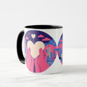 Romantisch Valentijnsdag mok cadeau (Voorkant links)