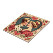 romantisch Valentijnsdag paar Tegeltje (Zijkant)
