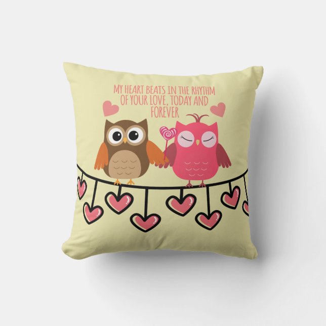 Romantisch Valentijnsdag Sierkussen (Voorkant)