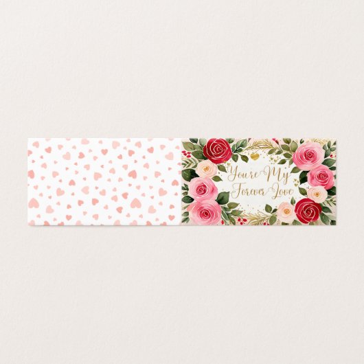 Romantisch Valentijnsdag Wenskaart Kaart (Buitenkant ongevouwen)