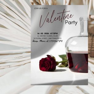 Romantisch Valentijnsdagfeest - Modern Liefdesthem Kaart