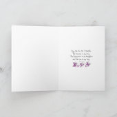 Romantisch valentijnse vrouwen bloemenbericht feestdagen kaart (Binnen)