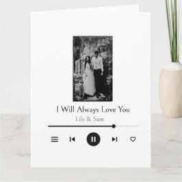 romantisch valentijnskoppel liefde muziekspeler ka kaart