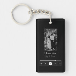 romantisch valentine koppel liefde muziekspeler sleutelhanger