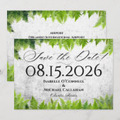 Romantisch Varentje Elegant Natuurlijke Bruiloft Save The Date (Voorkant / Achterkant)