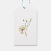 Romantisch veld Bloem Bruiloft Gift Label Cadeaulabel (Voorkant)