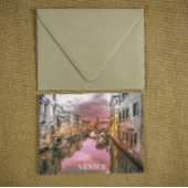 Romantisch Venetië Italië Gondola City uitzicht Briefkaart