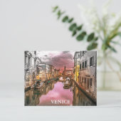 Romantisch Venetië Italië Gondola City uitzicht Briefkaart (Staand voorkant)