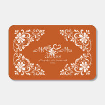 Romantisch Verbrand Sinaasappel Mr. & Mrs. Floral 
