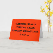 ROMANTISCH VERKLAREN VAN SPELLEN OP HALLOEEN KAART (Gele Bloem)