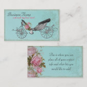 Romantisch vervoer visitekaartje (Voorkant / Achterkant)