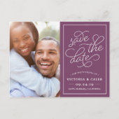 Romantisch verzoek | Foto Sla de datum op Aankondigingskaart (Voorkant)