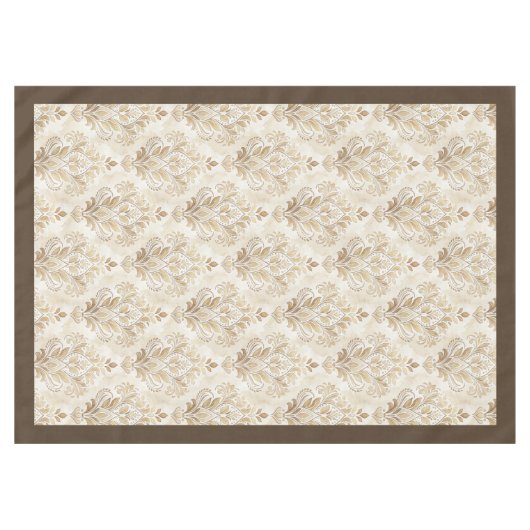 Romantisch Victoriaans Damask Graceful Artistic To Tafelkleed (Voorkant (Horizontaal))