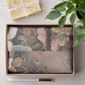 Romantisch Victoriaans Meisje & Vintage Rustieke B Tissuepapier (Geschenk)