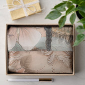 Romantisch Victoriaans Meisje & Vintage Rustieke B Tissuepapier (Geschenk)