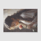 Romantisch Victoriaans Portret & Roos Decoupage Tissuepapier (Voorkant)