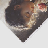 Romantisch Victoriaans Portret & Roos Decoupage Tissuepapier (Detail)