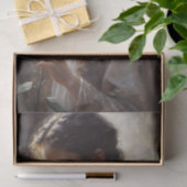 Romantisch Victoriaans Portret & Roos Decoupage Tissuepapier (Geschenk)