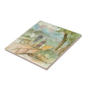 Romantisch Victoriaans wielstel Tegeltje (Zijkant)