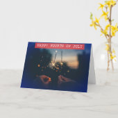 Romantisch Vierde van de Kaart van Juli voor Paren (Gele Bloem)